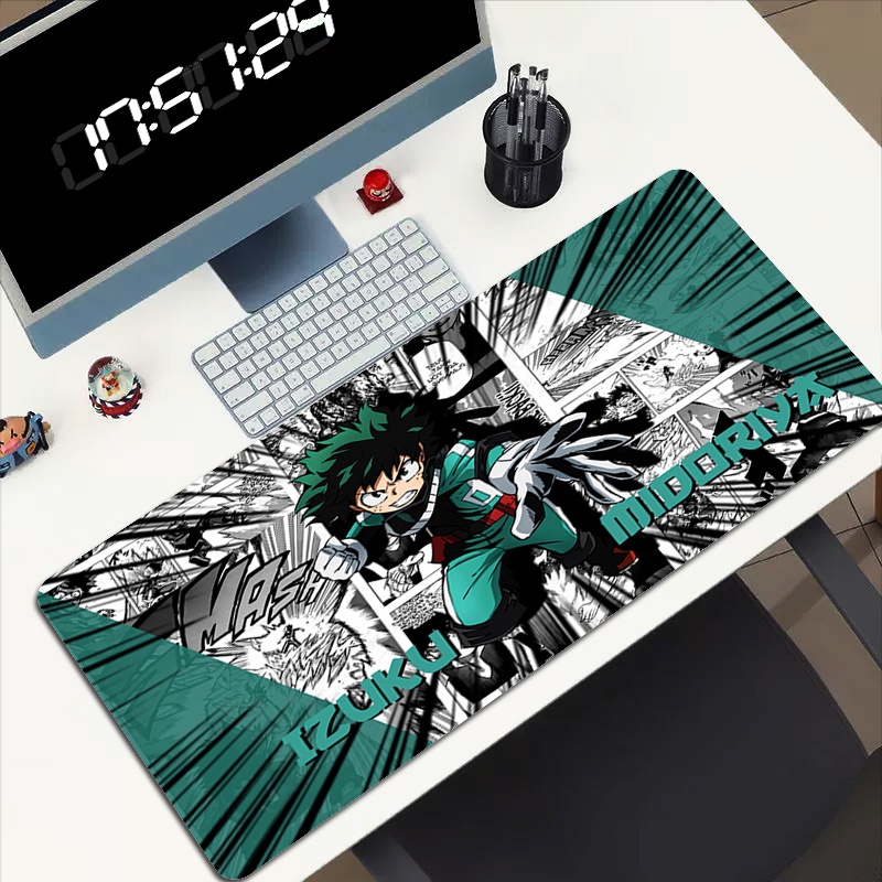 แผ่นรองเมาส์ คีย์บอร์ด ขนาดใหญ่ ลายการ์ตูนอนิเมะ My Hero One's Justice สําหรับเล่นเกม