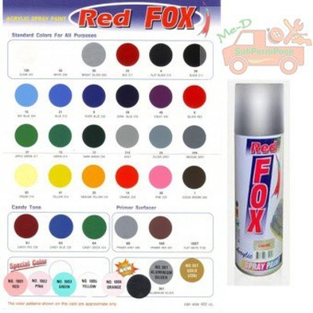 สีสเปรย์ Red FOX ขายส่งยกลัง ของแท้!!