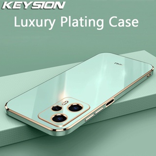 Keysion เคสโทรศัพท์ซิลิโคน แบบนิ่ม ทรงสี่เหลี่ยม กันกระแทก สําหรับ Xiaomi POCO F5 Pro POCO F5 Pro