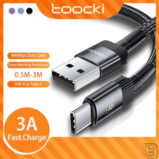 Toocki 3A สายชาร์จเร็ว USB Type C QC3.0 USB C 480Mbps สําหรับ Xiaomi Samsung