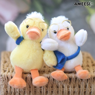 Ameesi พวงกุญแจ จี้ตุ๊กตาเป็ดน่ารัก 14 ซม. ถอดออกได้ สําหรับตกแต่งกระเป๋าถือ กระเป๋าสะพาย