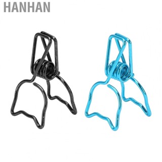 Hanhan 100Pcs  Binder Clamps Strong Clamping Metal Hollow Binder Clips For School