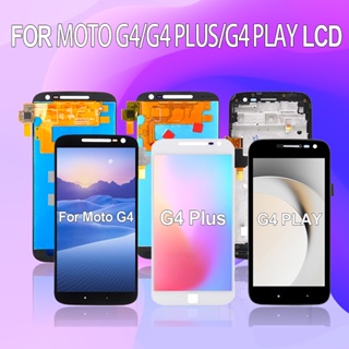 ใหม่ ชุดประกอบหน้าจอสัมผัส lcd พร้อมกรอบ สําหรับ Moto G4 Play Moto G4 G4 Plus Display XT1644