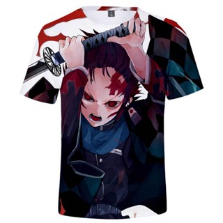 เสื้อยืด พิมพ์ลาย Kimetsu Yaiba อินเทรนด์