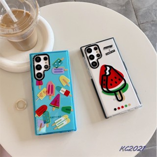 เคสโทรศัพท์มือถือแบบนิ่ม TPU ใส กันกระแทก ลายไอศกรีม TiFY หลากสี แฟชั่นฤดูร้อน สําหรับ Samsung Galaxy S23 Plus S22 Ultra S21 Plus S21 Ultra S20 Ultra S20+