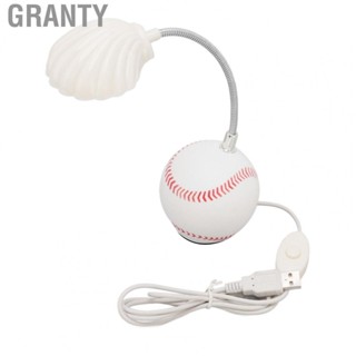 Granty Table Lamp Baseball Base Seashell Shape Light Head Soft Light Portable USes