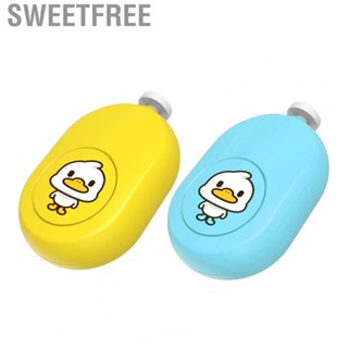 Sweetfree Baby Nail Trimmer Electric  Quiet  Baby Electric Nail File Cute Duck Pattern Plastic with 4 Grinding Heads for Home