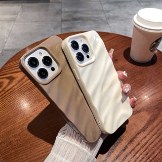🔥 3D Rระลอกสเตอริโอ แบบมันเงา เคสไอโฟน11กันกระแทกกล้องรูใหญ่แบบนิ่ม สำหรับ เคส Apple iPhone 14 Pro Max xr 7Plus 12 Pro Max 13 11 SE2 SE 3 XS 7 8 Plus 10x เคสไอโฟน7พลัส