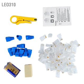 Leo310 คีมย้ำสายไฟเครือข่าย Crimper ลวด เครื่องมือทดสอบการจีบพร้อมแบตเตอรี่ Stripper 9V