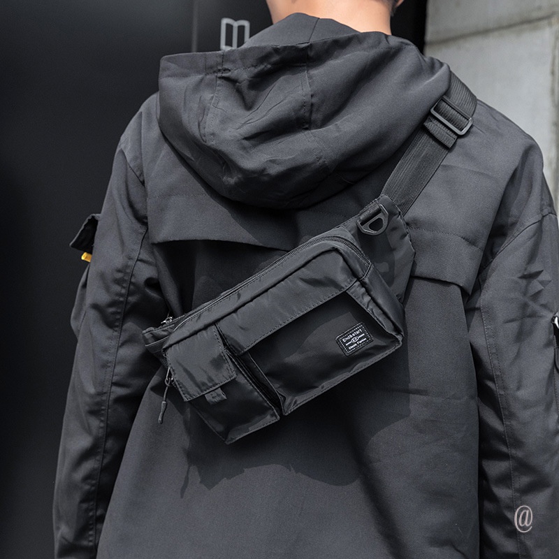 กันน้ำกระเป๋าคาดอก ขนาดเล็ก เหมาะกับการพกพาเล่นกีฬากลางแจ้ง สไตล์เกาหลี สําหรับผู้ชายกระเป๋า Crossbody