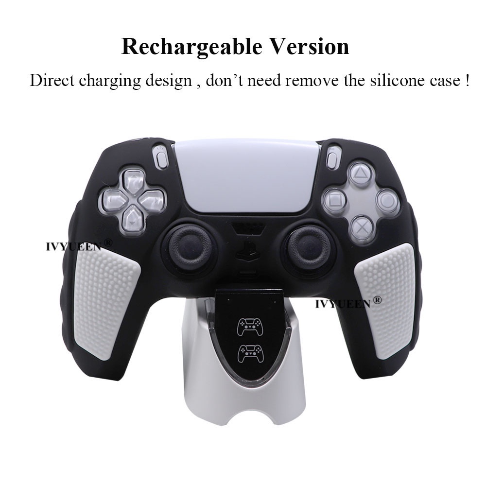 Ivyueen เคสยางซิลิโคน แบบหนาพิเศษ สําหรับจอย PlayStation 5 PS5