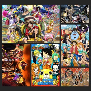 ขายดี โปสเตอร์ธีม One Piece สําหรับแขวนตกแต่งผนังห้องนอน