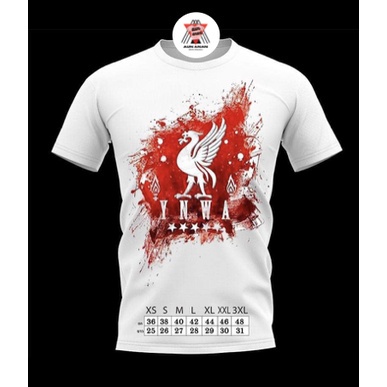 เสื้อ(Liverpool) ใส่ได้ทั้งผู้ชายและผู้หญิง เสื้อยืดลิเวอร์พูล Liverpool เนื้อผ้าคอตตอน100% สกรีนลาย