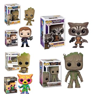 Funko POP Guardians of the Galaxy Vol.3 ฟิกเกอร์จรวด Raccoon Groot Star Lord Yondu