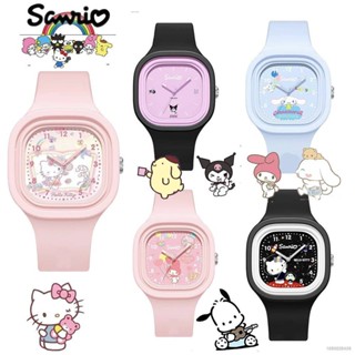 Yt2 Sanrio Kurome นาฬิกาข้อมือดิจิทัล สายซิลิโคน ลายการ์ตูนน่ารัก สําหรับเด็กนักเรียนผู้หญิง