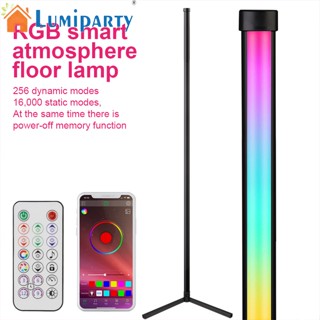 Lumiparty โคมไฟ Led Rgb เปลี่ยนสีได้ 360 องศา สไตล์โมเดิร์น สําหรับติดมุมพื้น