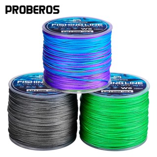 Proberos 8X Fishing Line 100m Grey/Green/Mixed PE Line#Braided Line