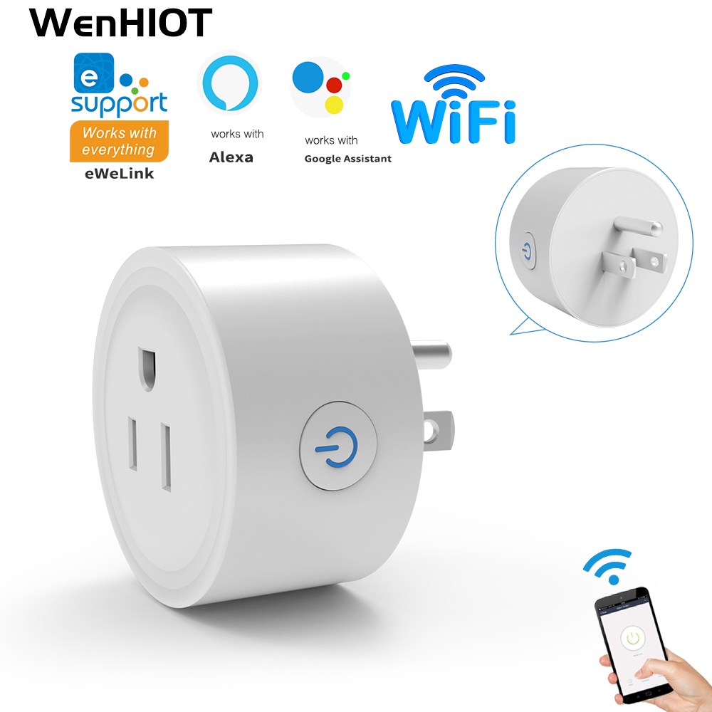 Ewelink ซ็อกเก็ต WiFi Smart socket รองรับ eWeLink ควบคุมผ่านแอพ Alexa Google ควบคุมด้วยเสียง