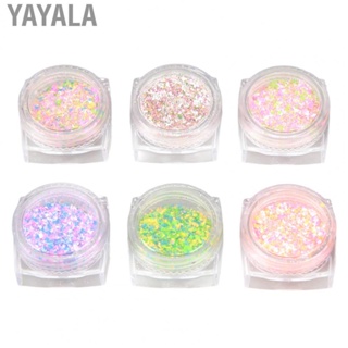 Yayala Sugar Nail Glitter ABS Portable Nail Glitter  Knitting Wool Colorful Shining for Performance for Women