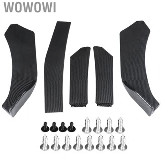 Wowowi Vehicle Front Bumper Chin Spoiler   Rust Increase Horsepower Lasting Serving Car Front Bumper Chin Spoiler Tough Flexible 5PCs  for Car