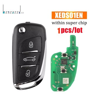 รีโมตกุญแจ 3 ปุ่ม สําหรับ Xhorse XEDS01EN Fob Work on All ID As the Super Chip for DS Style VVDI