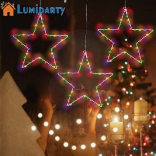 Lumiparty โคมไฟ Led 45 ดวง รูปดาวห้าแฉก 8 โหมด 3 ชิ้น พร้อมรีโมตคอนโทรล