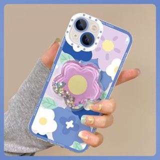 เคสโทรศัพท์ซิลิโคน TPU แบบนิ่ม ลายดอกไม้ มีทรายไหล สําหรับ Xiaomi 11 Lite 5G NE 11T Pro POCO M3 X3 X4 GT X4 Pro F3 Redmi K40 Note 11 11S 10S 10 Pro