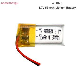 Adagu 401020 ชุดหูฟังบลูทูธลิเธียมโพลิเมอร์ 55mAh 3.7V ชาร์จไฟได้ สําหรับของเล่น