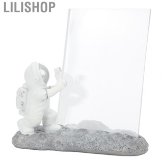 Lilishop Astronaut Ornament  Resin Desktop Decoration Matte Finish with Photo Frame for Office