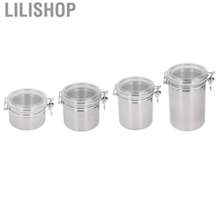 Lilishop Stainless Steel Sealed Can   Storage Container Airtight Canister Hot