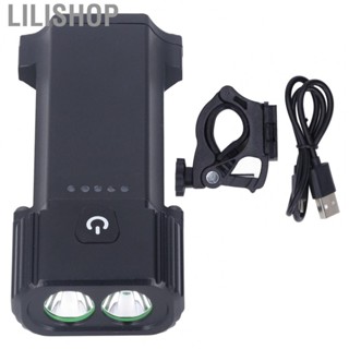 Lilishop Bike Headlight Dustproof  Bike Headlight 4400mAh USB Charging For Night