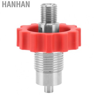 Hanhan G5/8 To 1/4bspp Connector  Stainless Steel Red Gear Polishing CO2 Inflation Bottle Connector Rust Prevention  for Indoor Outdoor