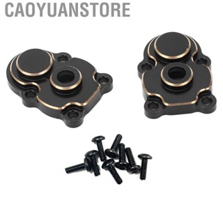 Caoyuanstore RC Steering Knuckle Cover  Wear Resistant RC Front Rear Axle Door Gear Cover Stable 2PCS Brass  for Replacement