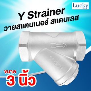 Y Strainer วายสแตนเนอร์ สแตนเลส ขนาด 3 นิ้ว