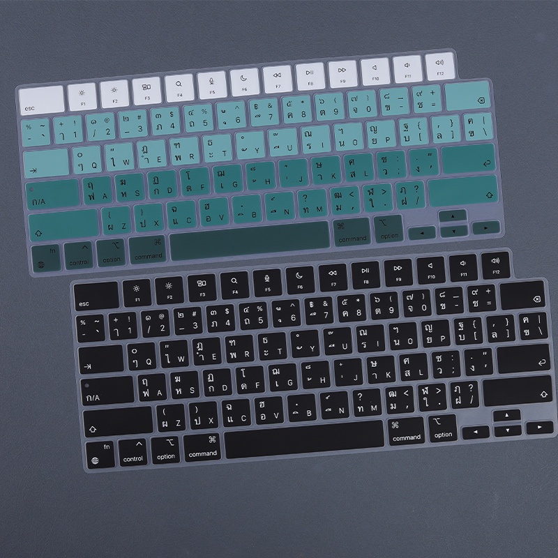 Thai ฟิล์มซิลิโคน ป้องกันคีย์บอร์ด แบบนิ่ม ซักล้างได้ สําหรับ Macbook Neo 13 A3404 Air 15 13.6 m2 M3 M4 M5 Pro 14 16 ราคา ถูกที่สุด ดีลบีเคเค แกลเลอรีภาพที่ 5