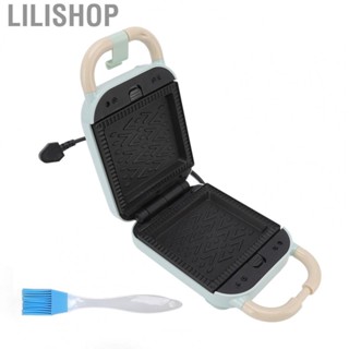 Lilishop Mini Waffle Maker  Breakfast Machine Portable  650W AU Plug 220V 2 in 1  Grade  Materials Heat Up Fast  for  for Kitchen