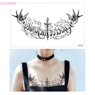 Flyup สติกเกอร์รอยสักชั่วคราว กันน้ํา สําหรับติดร่างกาย ไหล่ หน้าอก แขน รอยสักปลอม TH