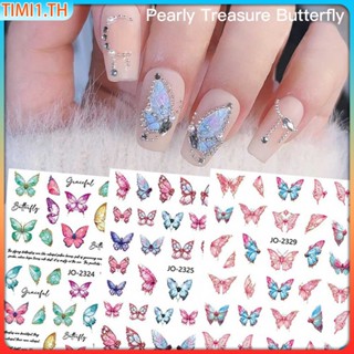 Nail Art Transfer สติกเกอร์ที่มีสีสันสำหรับตกแต่งเล็บ Water Decal สติกเกอร์สำหรับตกแต่งเล็บ Uv Gel Manicure Wrap | Timi1