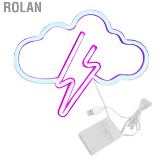 Rolan Neon Sign  Dual Power Supply 5V Low Voltage  Neon Light 29cm Length  for Outdoor