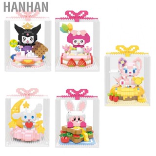 Hanhan Cake Building Blocks Small Particle Puzzle Assembled Cartoon Building Blocks Toy for Kids Children