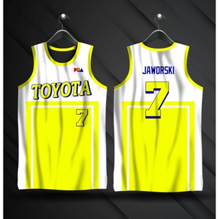 เสื้อเจอร์ซีย์ PBA RETRO | เสื้อคลุม TOYOTA TAMARAWS JAWORSKI #7 | Fernandez #10 |  การจัดหาเต็มรูปแบบ