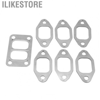 Ilikestore Exhaust Manifold Tube Gasket  Deformation Resistant Metal Alloy Turbo Gasket Set  for Car