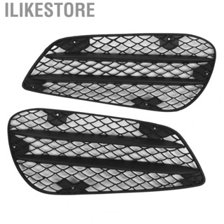 Ilikestore Front Bumper Fog Light Grille Fog Light Mesh Grille Rugged Wear Resistant Left Right ABS Black  Scratch High Hardness for