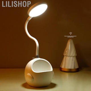 Lilishop Desk Lamp  USB Rechargeable Desk Lamp ABS Silicone Dinosaur Shape 360 Degree Gooseneck Tube  for Bedroom for Student