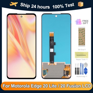 อะไหล่หน้าจอสัมผัส LCD แบบเปลี่ยน สําหรับ Motorola Edge 20 lite XT2139-1 Edge 20 fusion