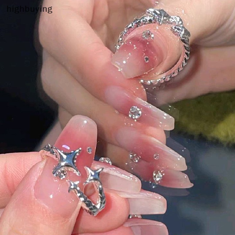[highbuying] สไตล์เกาหลี สีเงิน Ins เท่ แหวนดาว แฟชั่น เรียบง่าย เปิด แหวนนิ้ว ปรับได้ สําหรับผู้หญิง เครื่องประดับ ของขวัญ ปาร์ตี้ สินค้าใหม่