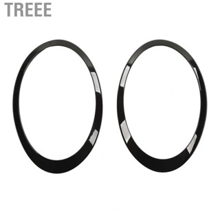 Treee 51138739498  Headlight Trim Ring Scratch Free Attractive Gloss Black 2pcs  for Cooper Clubman F54 S JCW 2015‑2022