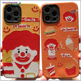 เคสโทรศัพท์มือถือ แบบนิ่ม พิมพ์ลายลุงแมคโดนัลด์ สําหรับ Iphone 14 13 12 11 Series