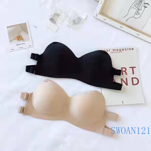 ชุดชั้นใน Strapless ผู้หญิงตัดหน้าอกเล็ก ๆ รวบรวม Breathable ฤดูร้อนบาง ๆ Bra Bra ที่มองไม่เห็น