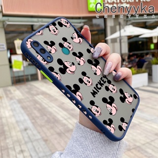 สําหรับ Huawei Y7 2019 Y7 Prime 2019 เคส เต็มจอ เมาส์ ฝ้า ใส ขอบสี่เหลี่ยม เคส รูปแบบ ซิลิโคน กันกระแทก เคสนิ่ม